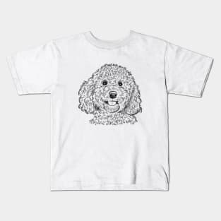 Cockapoo Sketch Kids T-Shirt